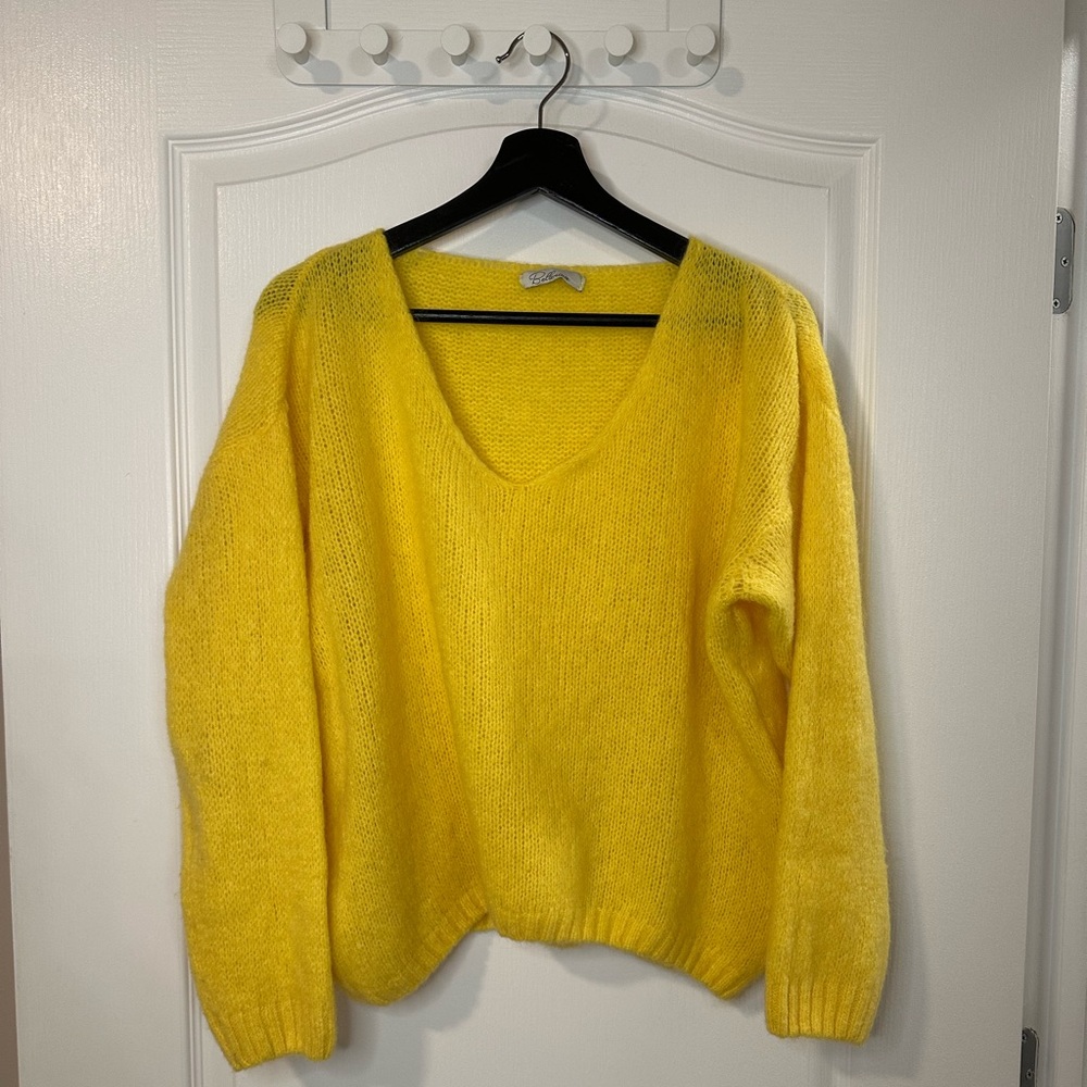 Yellow wool sweater